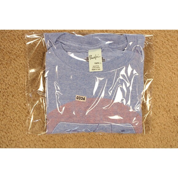 Mad Engine Star Wars X-Wing Retro Vintage Logo Graphic T-Shirt (YL) Light Blue - Picture 6 of 6